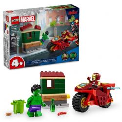 LEGO MARVEL - IRON MAN AVEC UNE MOTO ET HULK #76287